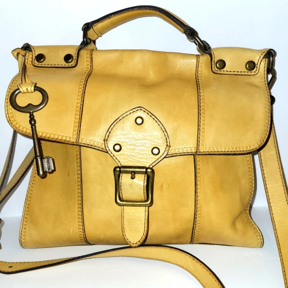🔥RARE🗝️Fossil Vintage Revival Satchel - Picture 1 of 8